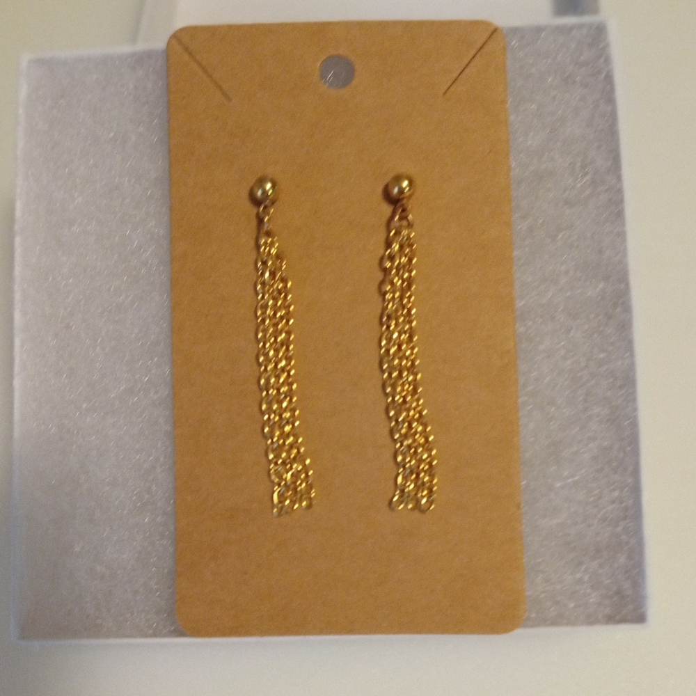 Chic Gold Chain Drop Earrings